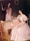 William Mcgregor Paxton Famous Paintings - Mollie Scott and Dorothy Tay